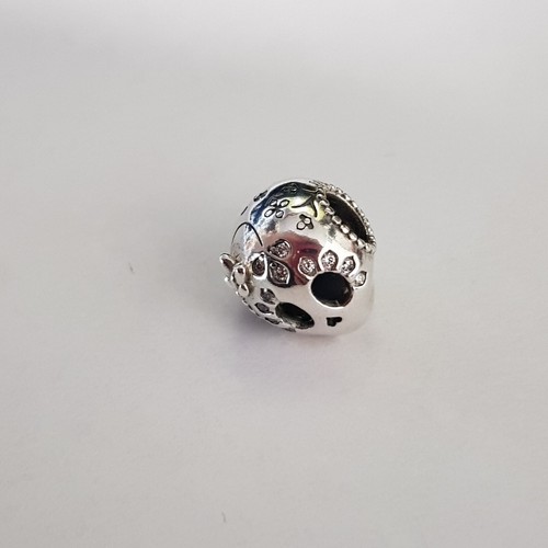 Genuine Pandora Sparkling Skull CZ Halloween Sterling Silver Charm 797866 - Picture 11 of 12