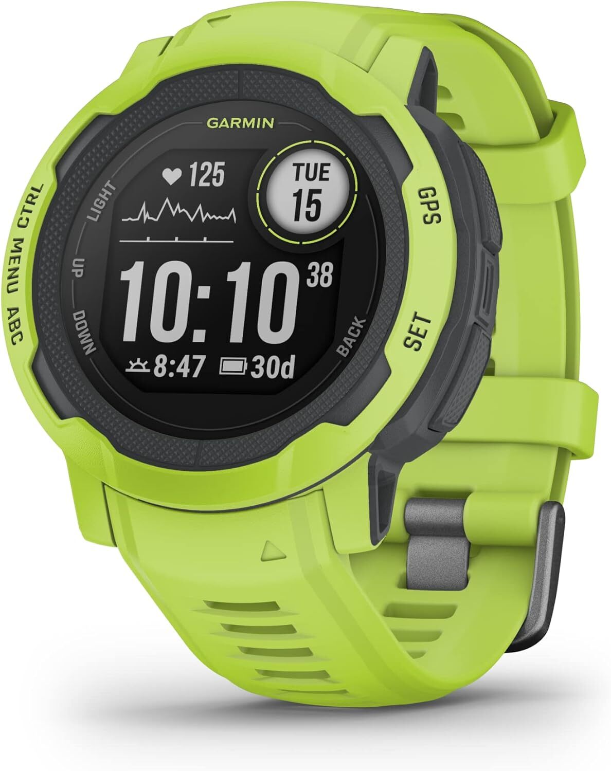 Garmin Instinct 2 Rugged GPS Outdoor Watch with Multi-GNSS in Electric Lime-image