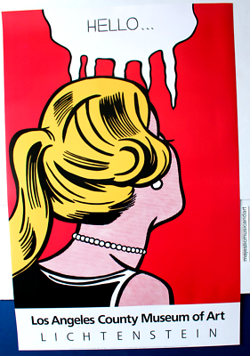 ORIGINAL 1987 ROY LICHTENSTEIN EXHIBITION POSTER POP ART RARE | eBay
