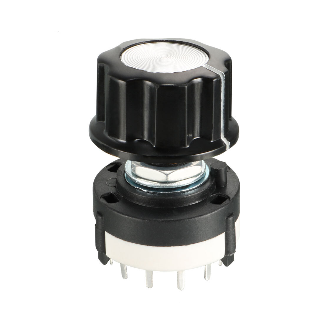 1 Pole 6 Position Band Selector Switch With Knob Uxcell 1P6T Rotary ...