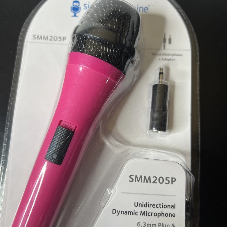 Singing Machine SMM205P Uni-Directional Dynamic Microphone with 10-Foot Cord ... - Image 2 of 4