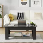 Coffee Table Lift Top Coffee Table With Hidden Compartment Shelf For Living Room