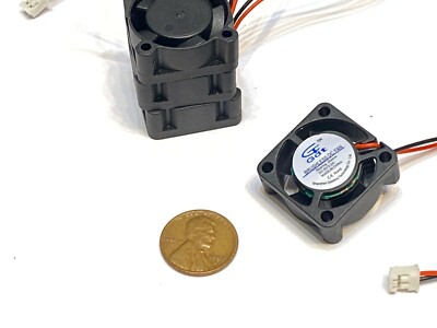 4 Pieces 5v fan 2510 small 2 pin computer GDStime 25mm x 10mm mini  B9