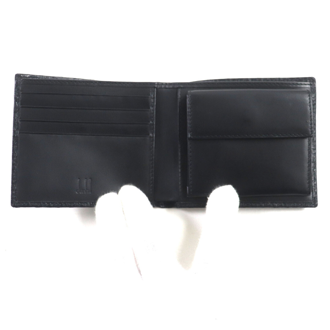 Dunhill L2G332A Micro D-Eight Bi-Fold Leather Wallet Black New | eBay 