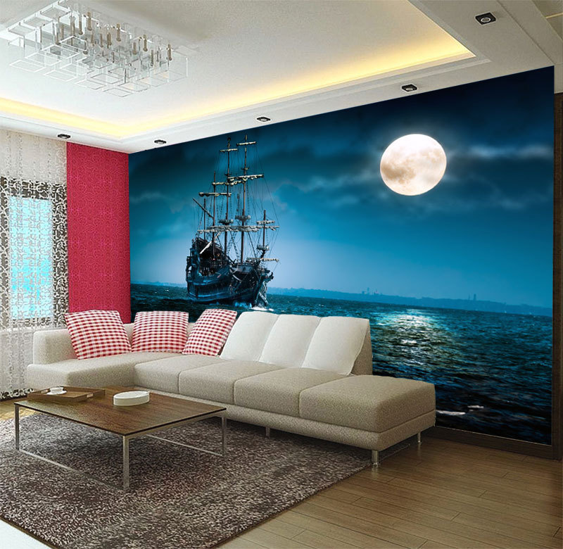 Arch Roman Column Ocean Wall Mural, Mediterranean Sea 3D Wall Murals, Rustic Italian Scenery Wallpaper Mural, For Living Room Bedroom Large Wallpaper (Not Peel And Stick) - 118" W X 82.6 - View #4