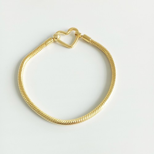 Bracciale Pandora Momenti Chiusura Cuore Catena Serpente Sacchetto Regalo - Foto 2 di 4
