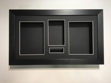 3D Deep Display Box/Craft/Casting Frame Black -Choose from 6 mount colours