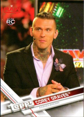 2017 Topps WWE Wrestling Card #14 Cory Graves Rookie RC