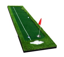 TECHTONGDA 2.5 9.8 ft Indoor Golf Putting Mat Golf Practice Training Mat Green