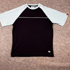 Vintage Quicksilver Navy/Light Blue Shirt  Men's Small Boarding  Beach Surfing