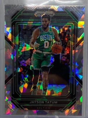 JASON TATUM 2022-23 PANINI PRIZM #17 SILVER CRACKED ICE BOSTON CELTICS