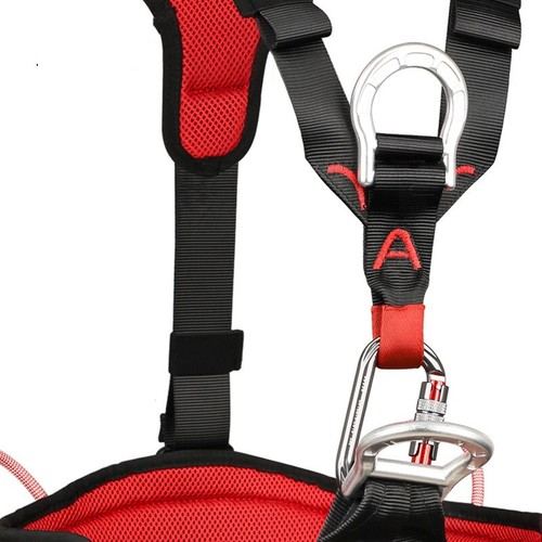 Neu Sicherheit Ganzkörpergurt Bergsteigen Klettern Baumklettern Outdoor Band - Bild 3 von 8