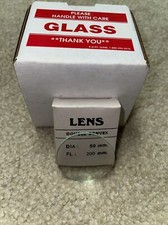 L K Glass Double Convex Lens 50mm Diameter And Focal Length 200mm 2  X 8  