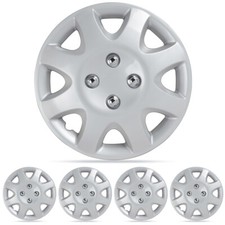 Set Of 4 -14 Silver For Honda Civic Hubcaps 1998-2002 Wheel Cover Replacement Set Of 4 -14 Silver For Honda Civic Hubcaps 1998-2002 Wheel Cover Replacement