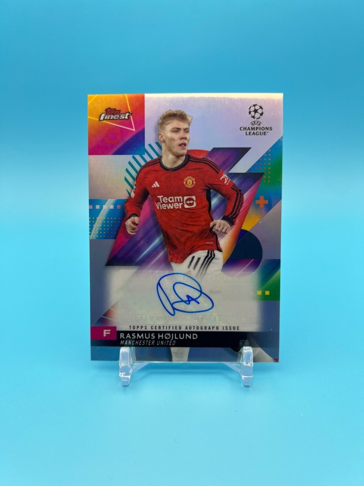 2023-24 Finest UEFA Club Competitions Autographs #ARH Rasmus HOjlund Auto