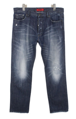 Hugo Boss Hugo 677 Herrenjeans W36/L34 Zerrissen Distressed Blau
