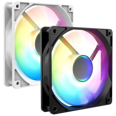 CIT Halo 120mm 12cm Infinity A-RGB LED Black/White 4-Pin PWM ARGB PC Cooling Fan