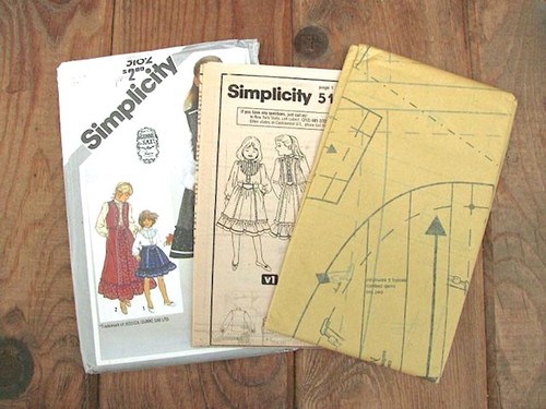Girls Gunne Sax Skirt Sewing Pattern Blouse Vest Simplicity 5162 Size 8 Uncut - Picture 5 of 5