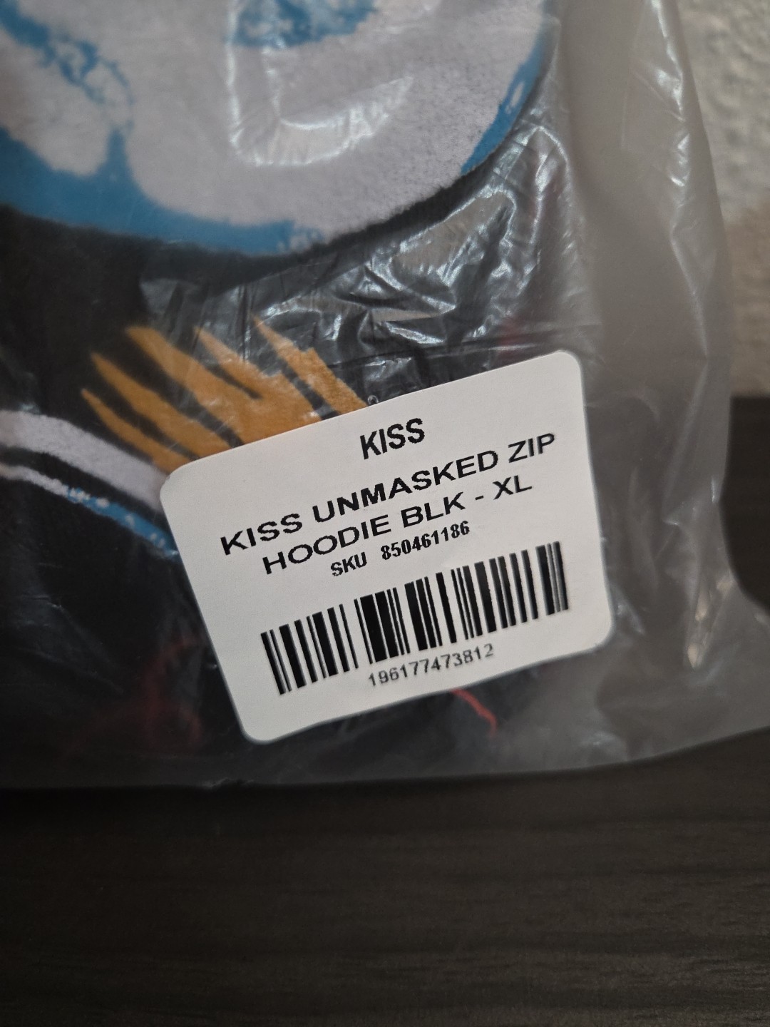 KISS Unmasked 45th Anniversary Full Zip Up Hoodie Sweatshirt Size Extra Large XL