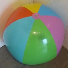 Niezwykle rzadka kolorowa PIŁKA WODNA, D = 90cm / 36" płaska