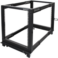 Startech 12U 4-Post Server Rack, 19In Open Frame Rack with 40In 101Cm Mounting