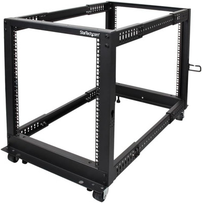 Startech 12U 4-Post Server Rack, 19In Open Frame Rack with 40In (101Cm) Mounting