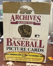 Topps 1991 Archives Ultimate 1953 MLB Baseball Factory Sealed Box