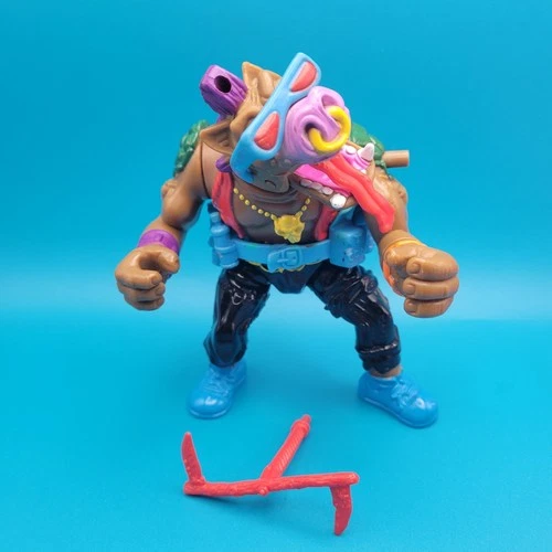 TMNT Bebop Wacky Action 1992 Playmates Vintage Figure Near Complete