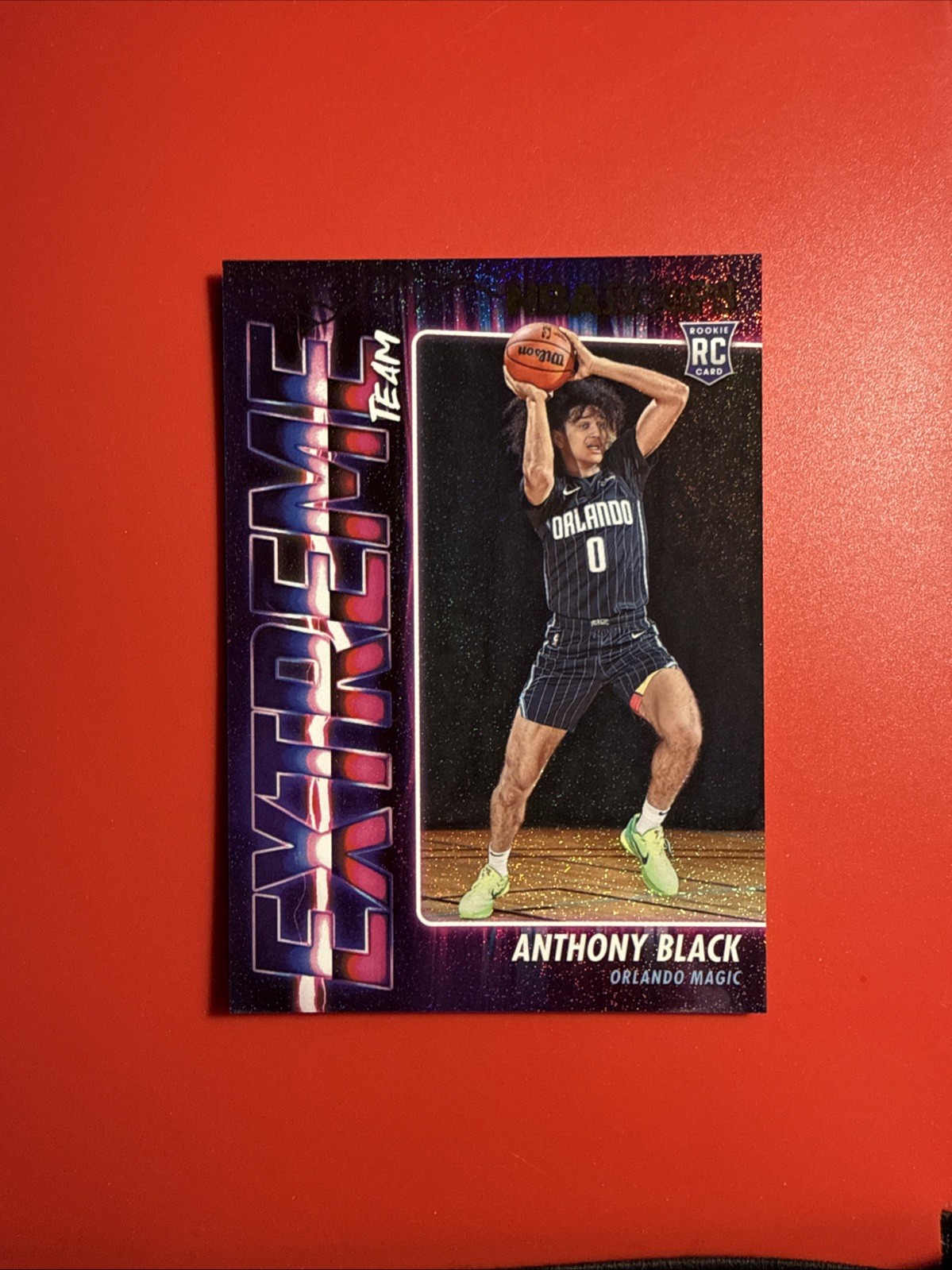 2023-24 NBA Hoops Extreme Team Holo GOLD FOIL Rookie #4 Anthony Black - Magic