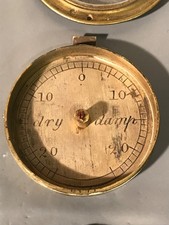 Original Decorative 19th Century Banjo Wheel Barometer Dry Damp Dial