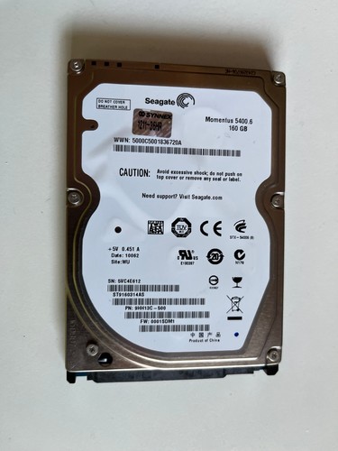 Seagate Momentus 5400.6  2.5" SATA Festplatte, 160GB