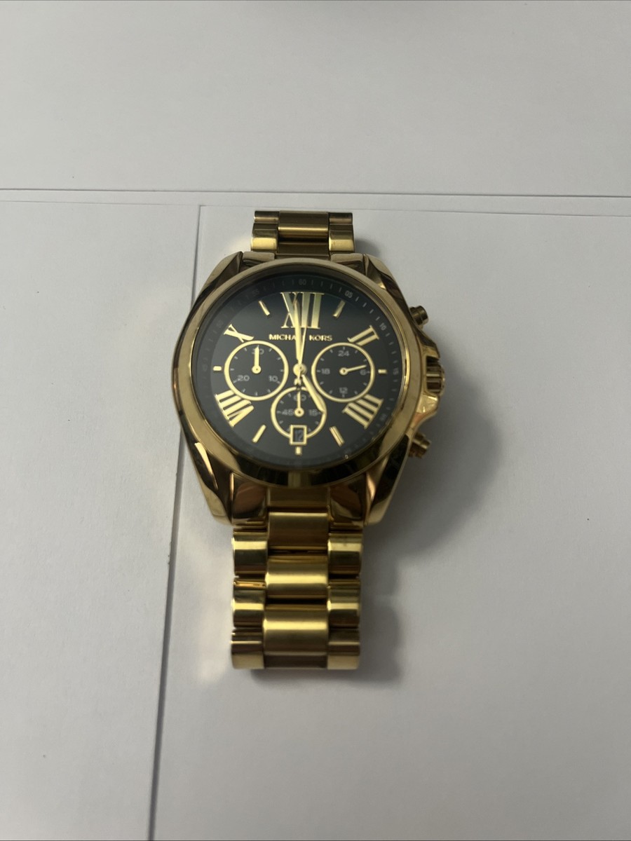 michael kors Bradshaw wristwatch mk-5739 unisex 43mm gold and
