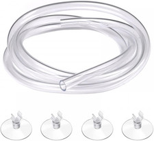 Aquarium CO2 Proof Tubing 5M/16Ft Aquarium Air Line Tubing 4 Suction Cup
