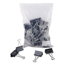 Universal Office Products UNV10220VP Large Binder Clips, Zip-seal Bag, 1"