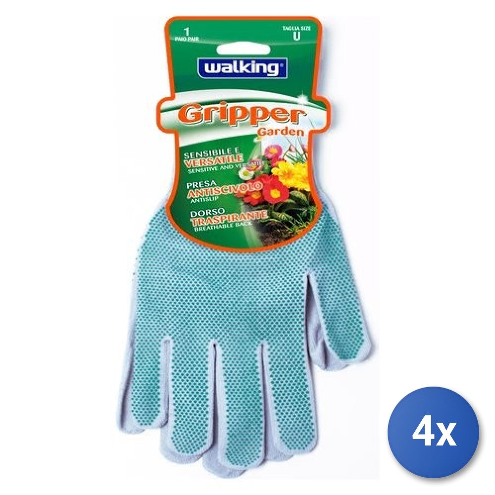 4x Guanti lavoro Brenta 010618 Walking Gripper Garden