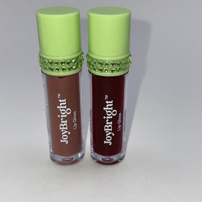 ULTA Beauty JoyBright Lip Gloss Brown Nude & Burnt Red 0.05oz Each