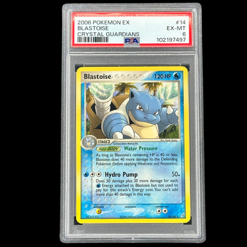 Blastoise graded PSA 6 for sale on eBay