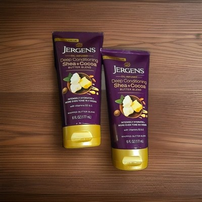 2x Jergens Shea + Cocoa Whipped Butter Blend Body Lotion Deep Conditioning 6 oz