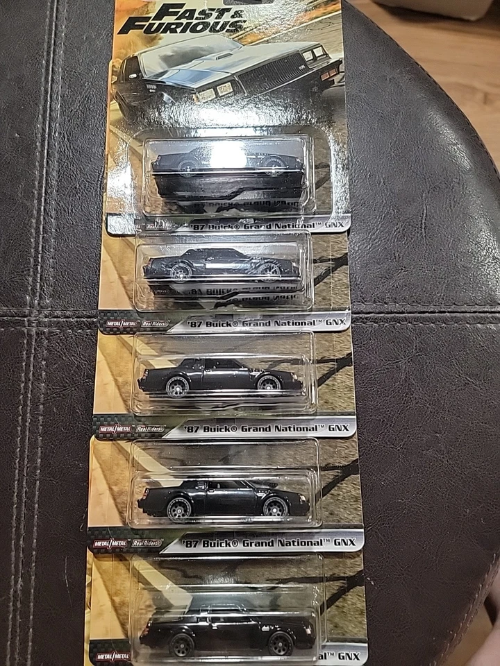Hot Wheels Premium Fast & Furious '87 Buick Grand National GNX Negro Lote de 6 Foto 4 de 4