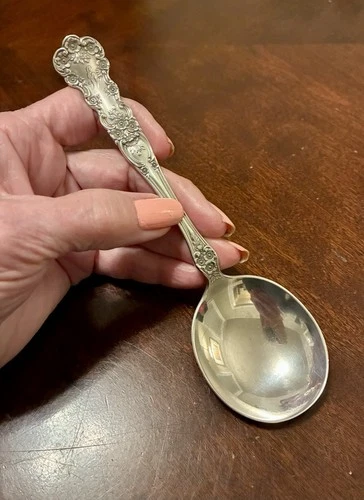 Antique Gorham Buttercup Sterling Silver Soup Spoon 6 3/4"