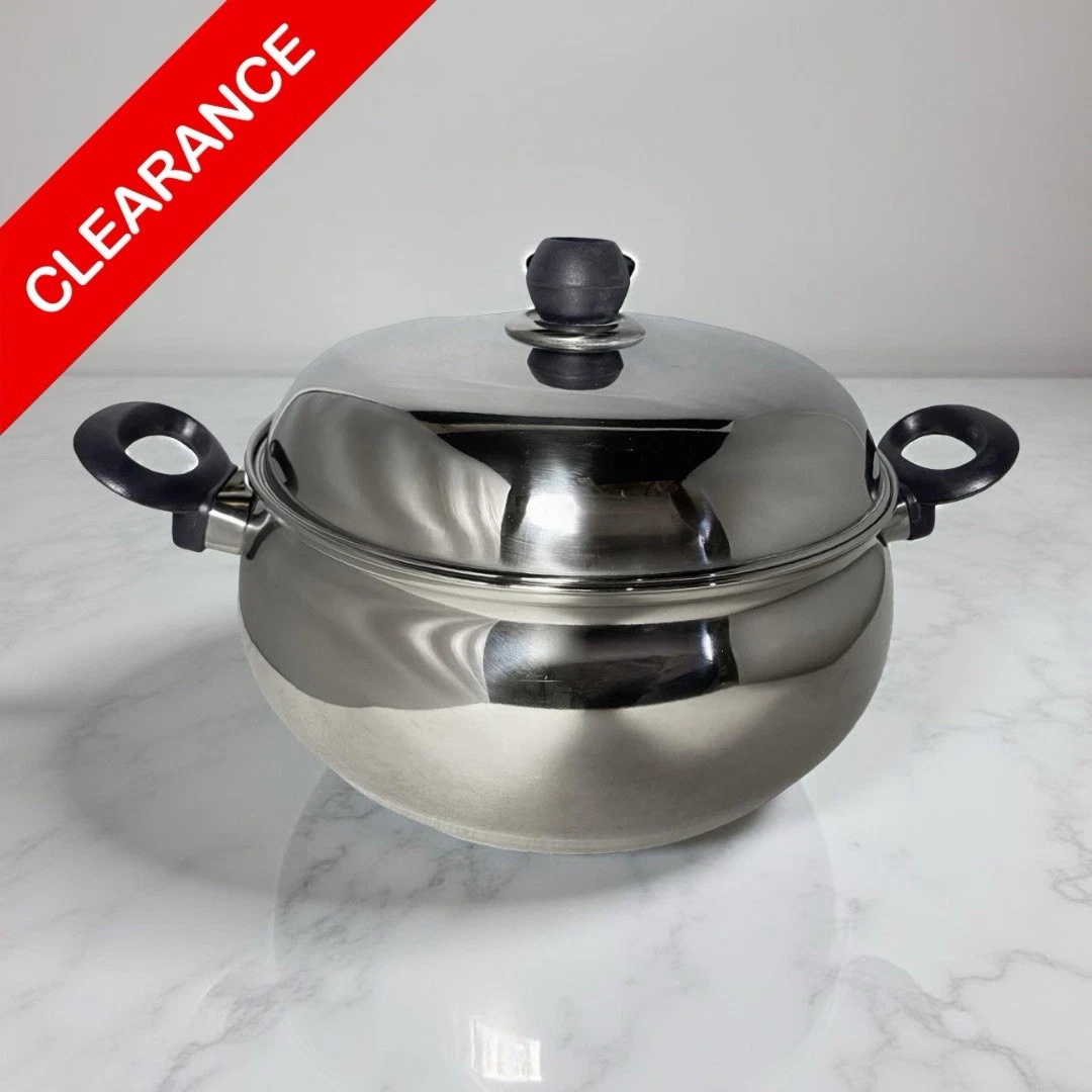 NEW 8 Qt 18/8 Stainless Steel Dutch Oven Cookware Pot w/ Lid