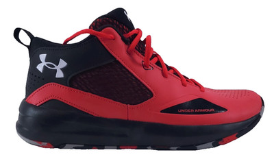 Under Armour Lockdown 5 Basketball Shoes Red Black Men s Size 12 New