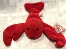 Pinchers the Lobster   1993 Ty Beanie Baby   PVC Pellets   MWMT   Original Nine