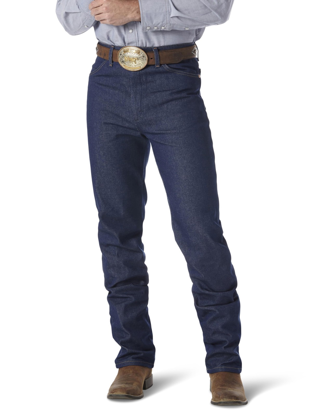 Men's Cowboy Cut Slim Fit Jean, Prewashed Indigo, 33x32