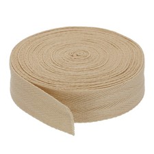 1"/2.5cm Cotton Twill Tape 10 Yards Cotton Ribbon Bias Binding Light Brown