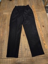 Vintage Pendleton Black Slacks 100 Virgin Wool Made In The USA Size 8