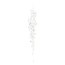 Glittered Icicle Drop Ornament (Set of 24)