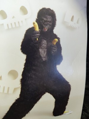 Hyde And Eek Gorilla Kids Costume Size L Black 
