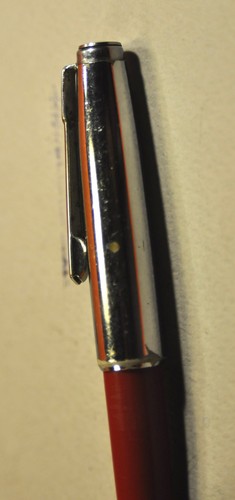 Bolígrafo "Pevdi" PAX TFM Vintage Húngaro c.1981 Borgoña y CT - Imagen 7 de 8