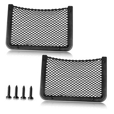 ABS Plastic Frame Automotive Cargo Nets Car Net Pocket Phone 12 x 7.9 Inch 2
